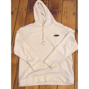 Target #takepride Cream Hoodie Small Embroidered Lips Graphic Back Sweatshirt